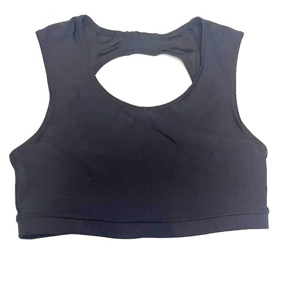 Yoga Democracy Sports Bra Yoga Workout Top Black Size Medium - Picture 1 of 3